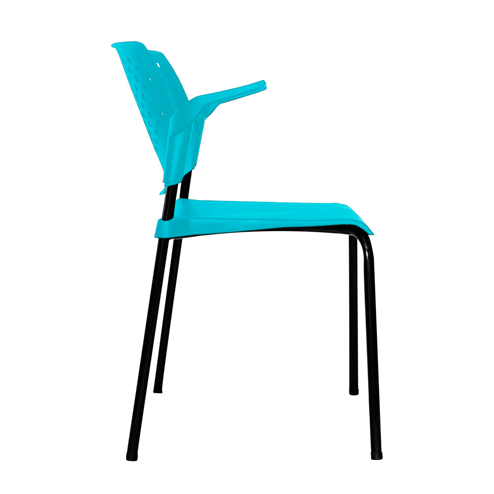 Silla Interlocutora Fly Con Brazos verde