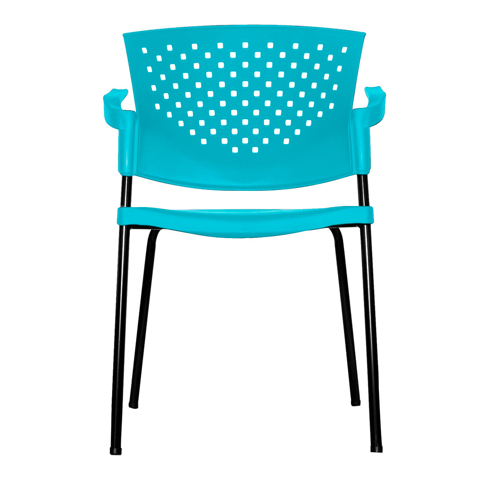 Silla Interlocutora Fly Con Brazos verde