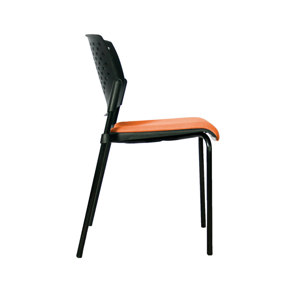Silla Interlocutora Fly Tapizada naranja