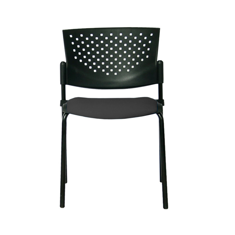 Silla Interlocutora Fly Tapizada negra