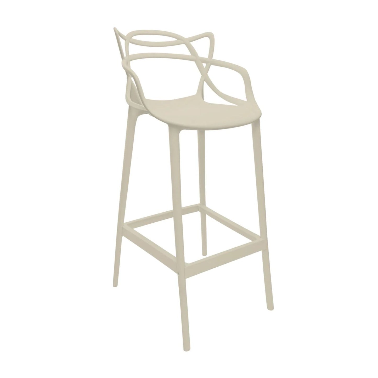 Silla de Barra Curvas Stream Beige