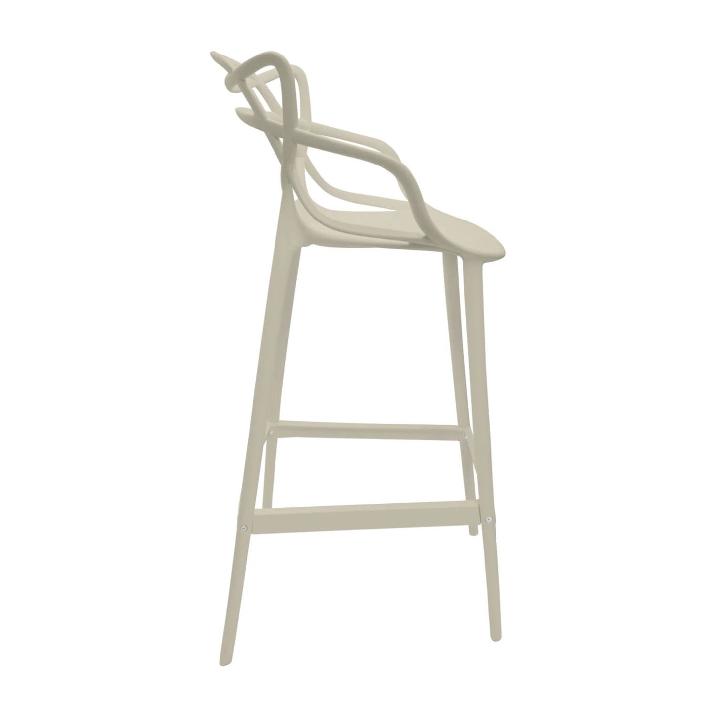 Silla de Barra Curvas Stream Beige