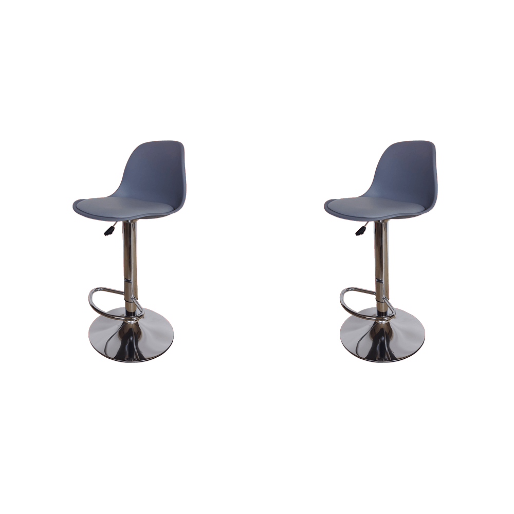 Silla Bar Fragua Gris X2