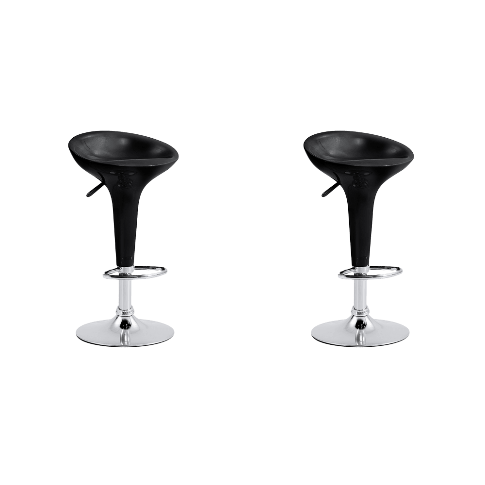 Silla Barra Arka Negro Set X 2