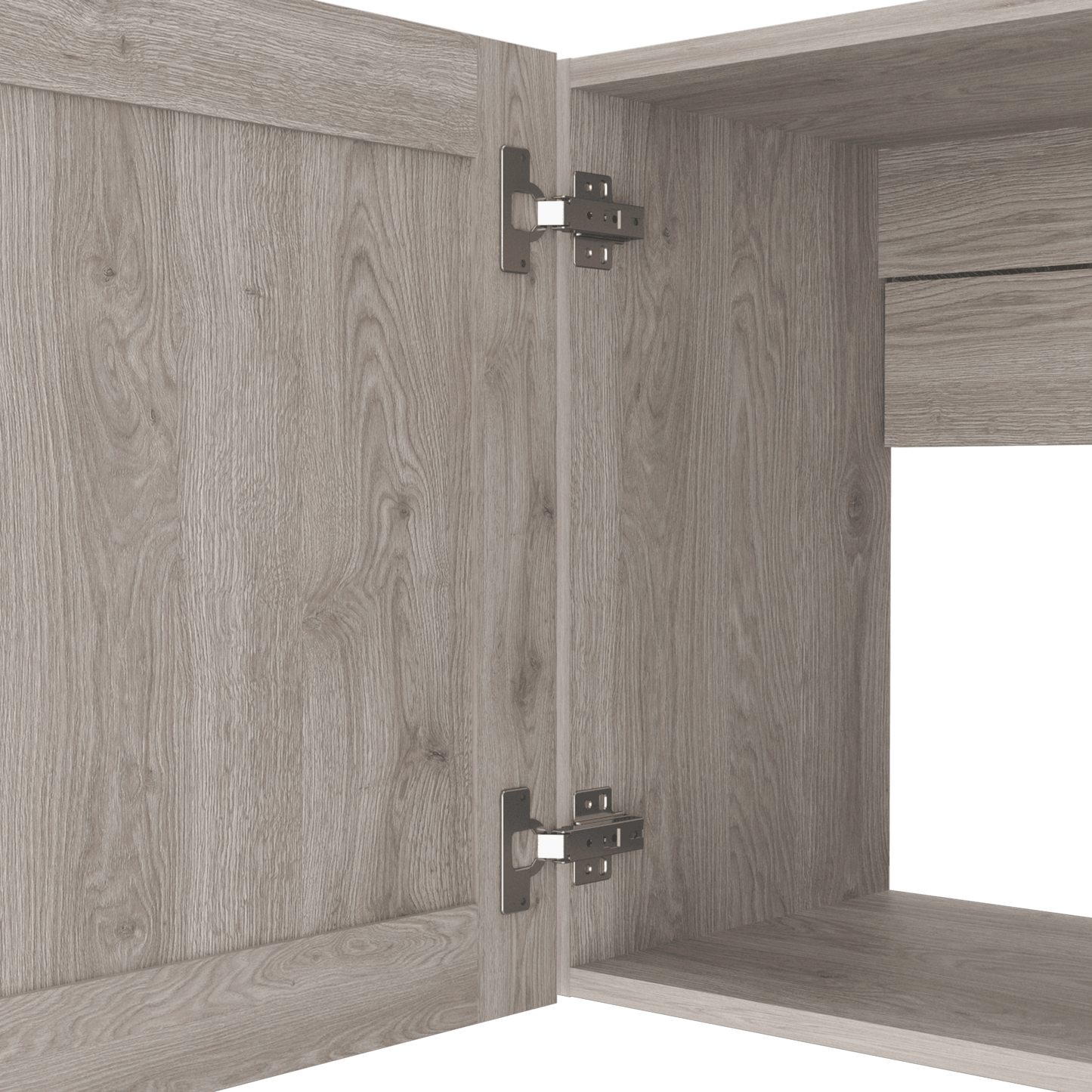 Cocina Integral Selari Ceniza Con Mesón Izquierdo