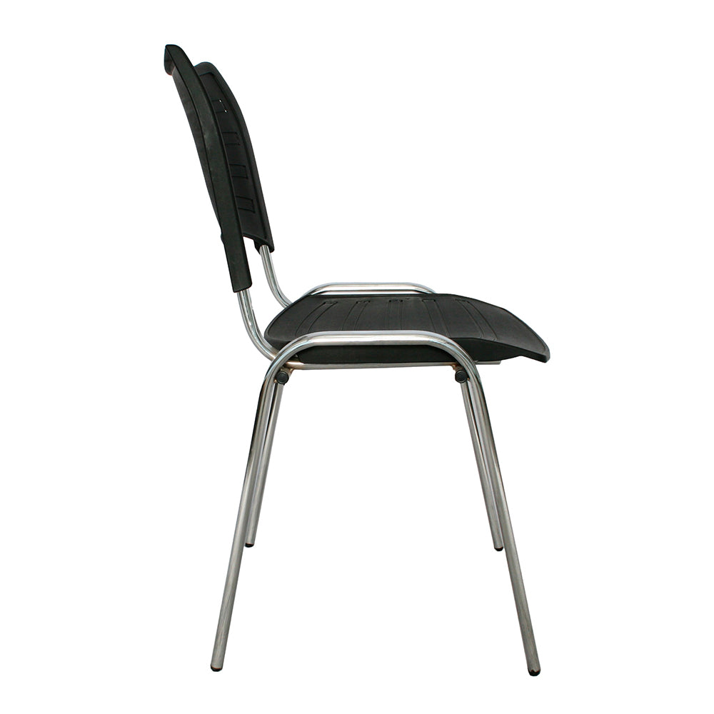 Silla Interlocutora Poole Base Cromada negro