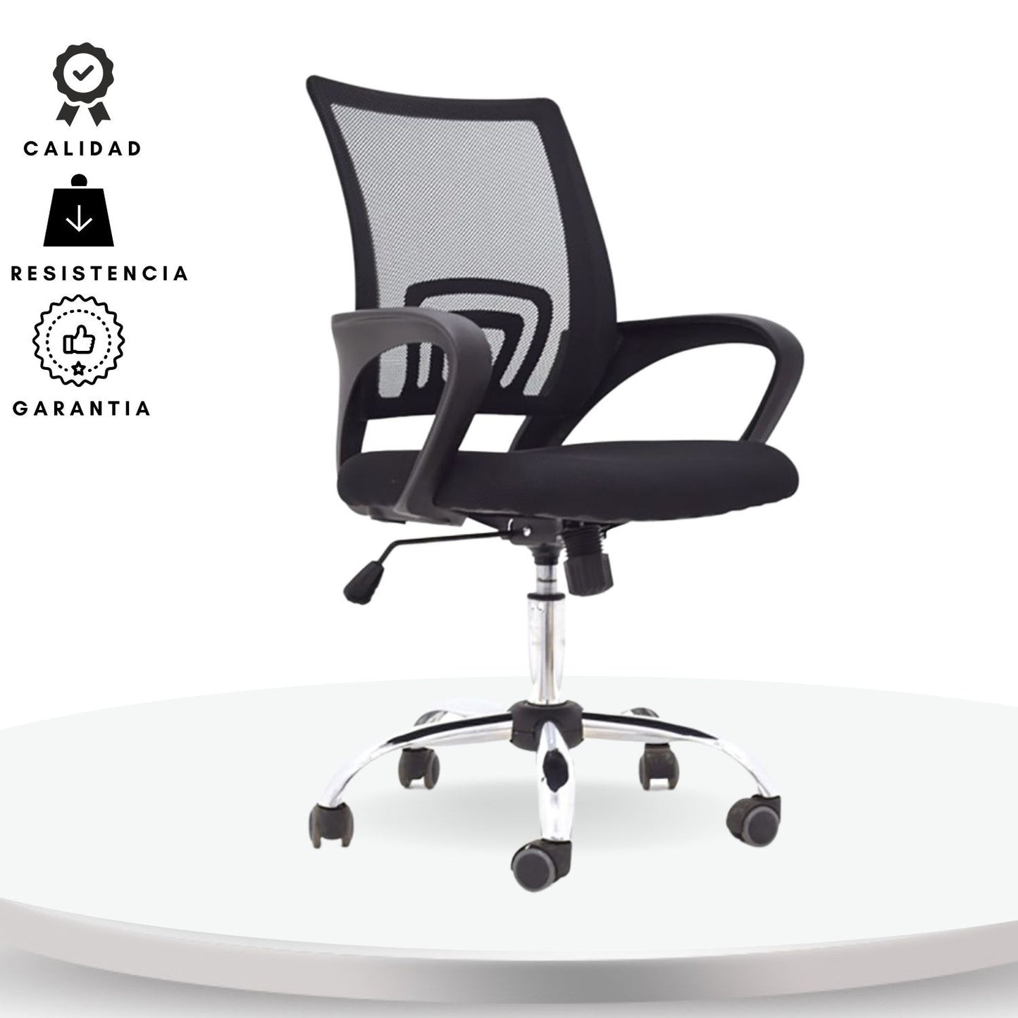 Silla De Oficina Colors Negro