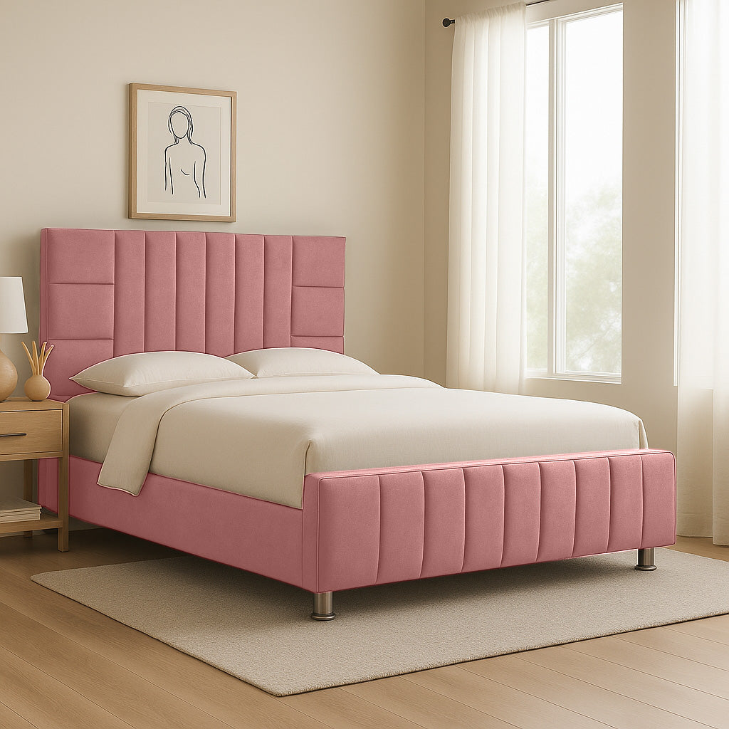 Cama Queen Fiora Salmon