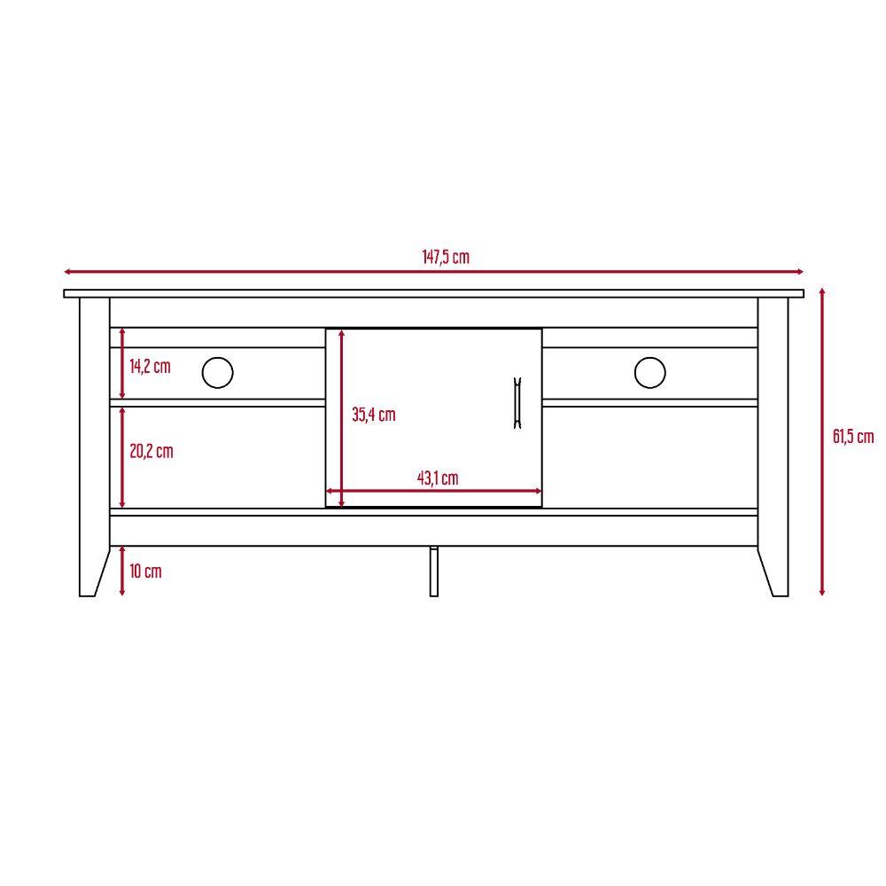 Rack Para Tv Denari De 65" Rovere