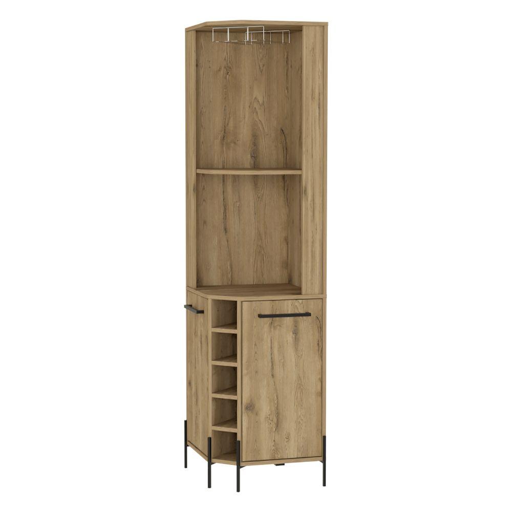 Bar Roony, Macadamia, Con Dos Puertas Y Amplio Espacio Para Botellas