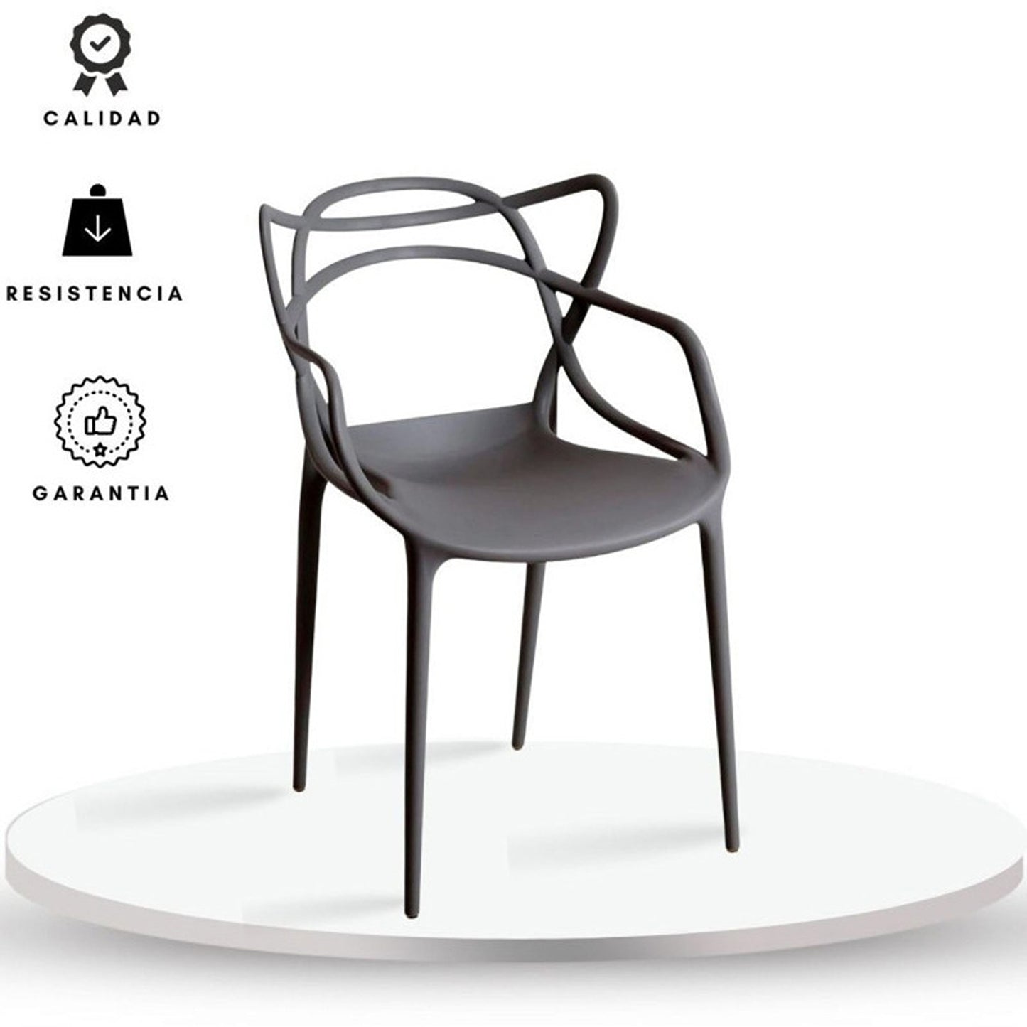 Silla Curva Streem Gris