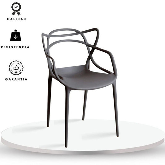Silla Curva Streem Gris