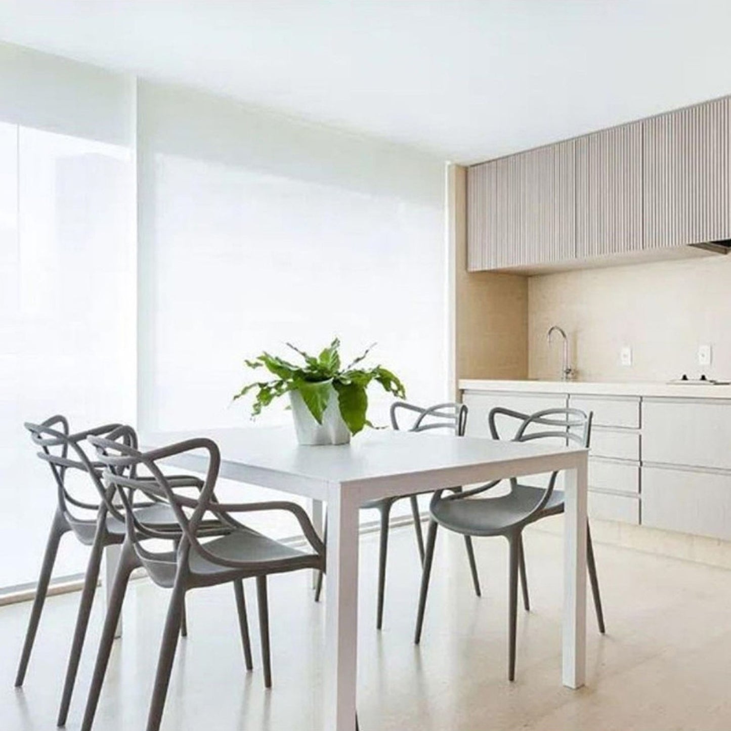 Silla Curva Streem Gris