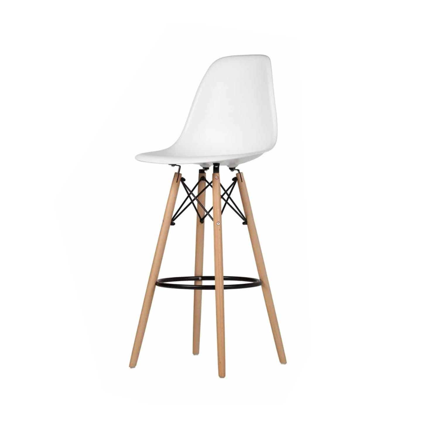 Set x2 Silla de Barra Eames Blanco