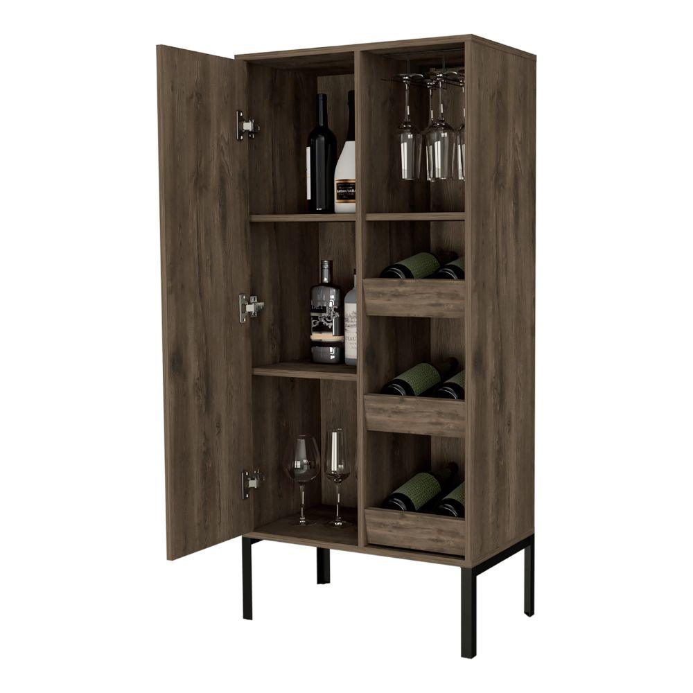 Bar Alto Plinco, Con Amplio Espacio Para Almacenamiento De Botellas