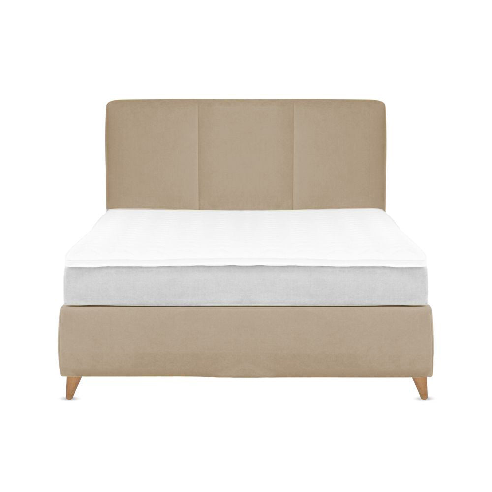 Base Cama Con Espaldar King Pretty Taupe