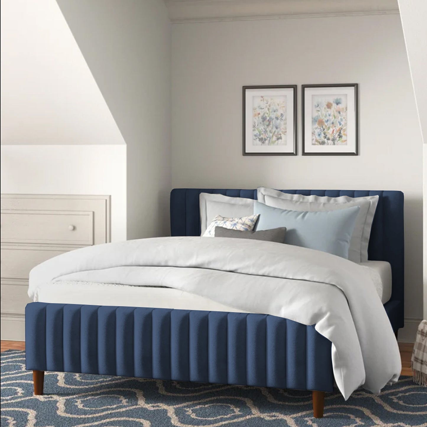 Cama Semidoble Vitale Azul
