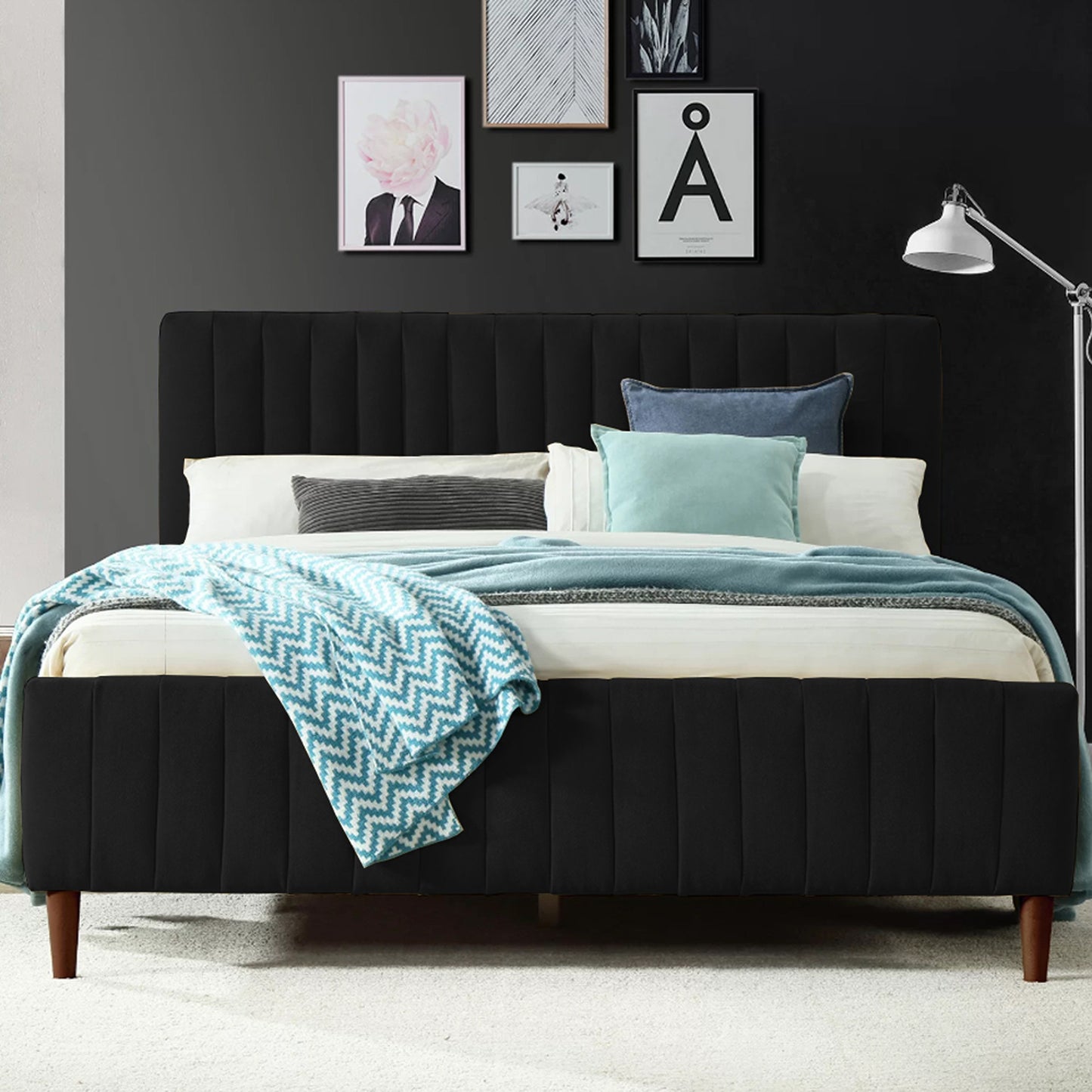 Cama Semidoble Vitale Negro