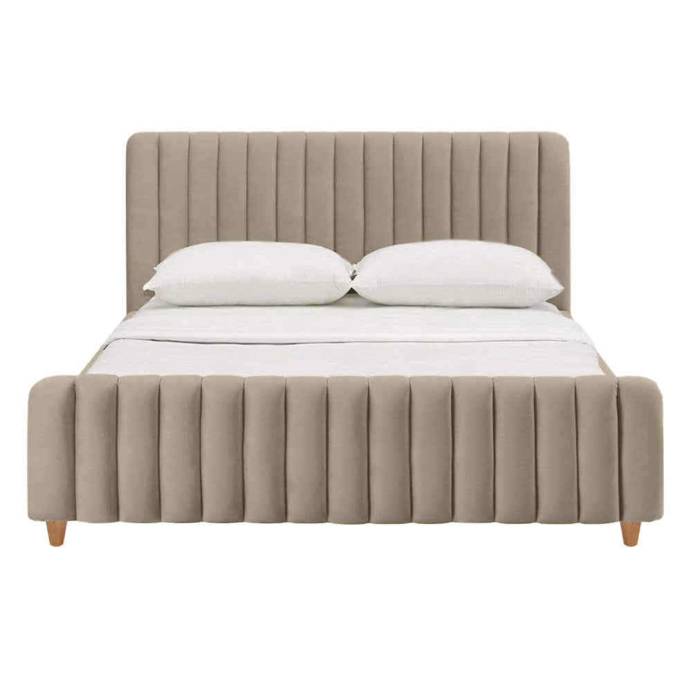Cama Doble Vitale Taupe