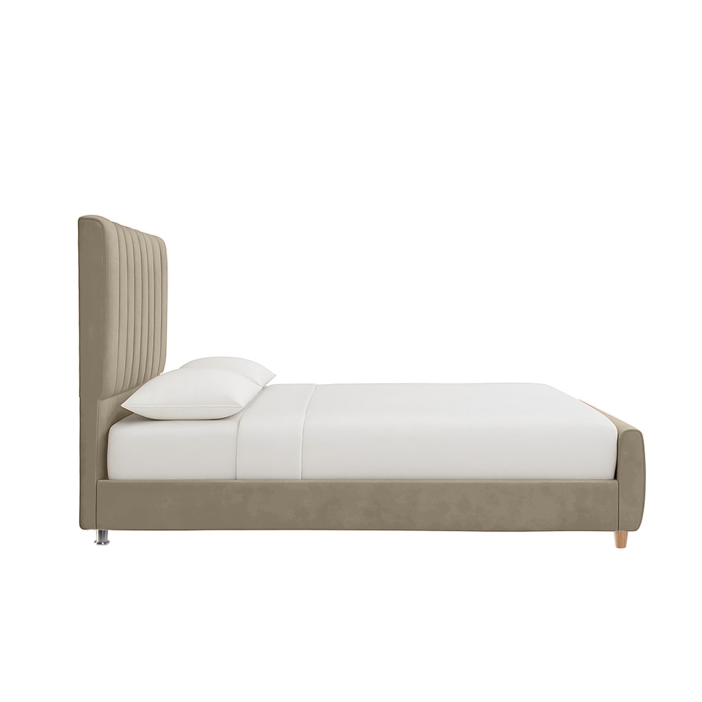 Cama Doble Vitale Taupe