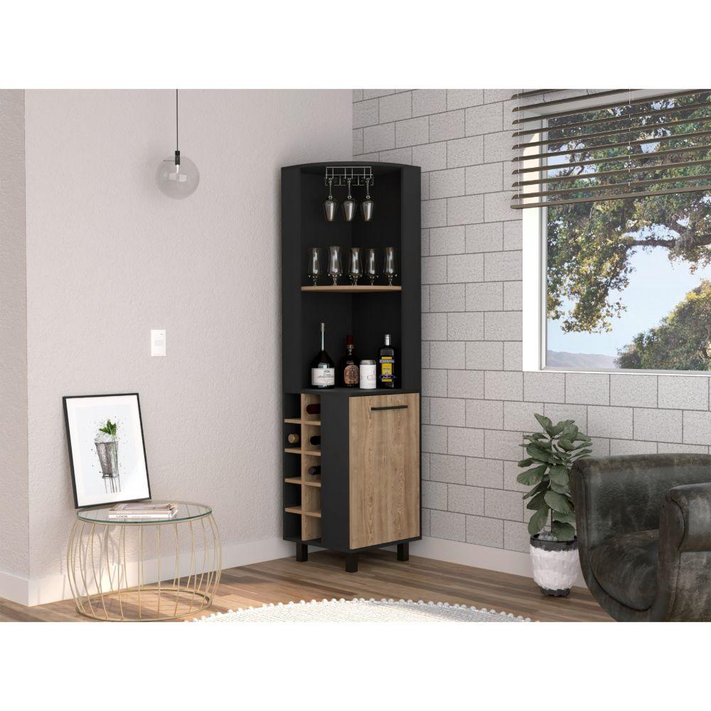 Bar Esquinero Yelper, Wengue Y Miel, Con Dos Entrepaños Una Puerta