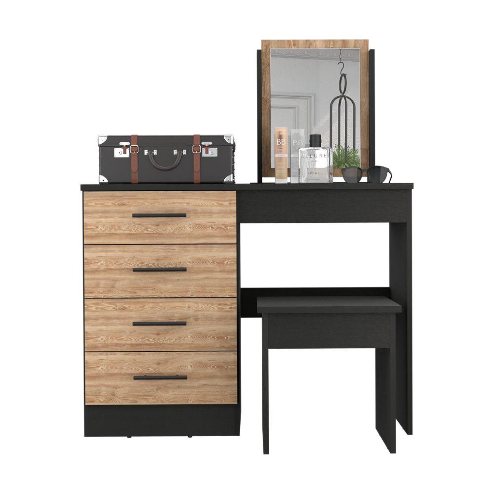 Mueble Tocador Okria Miel Y Wengue