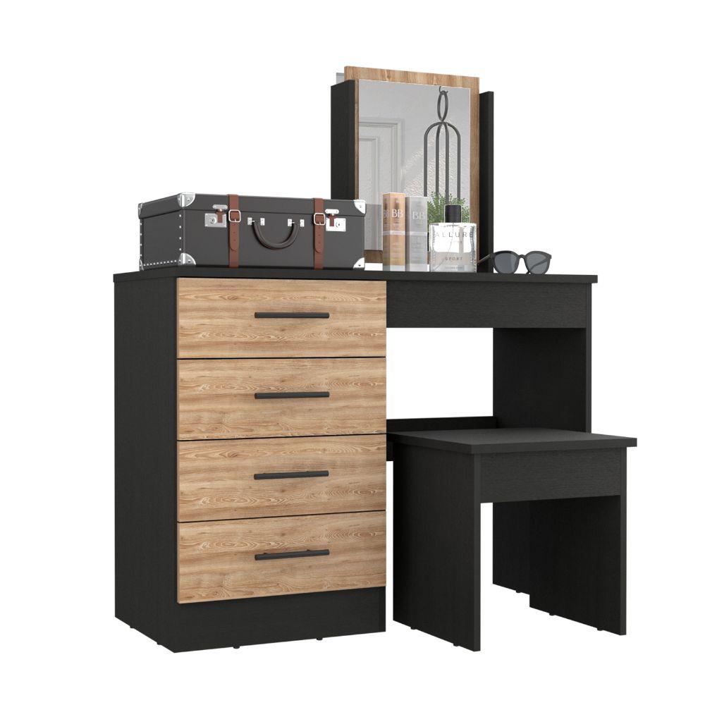 Mueble Tocador Okria Miel Y Wengue