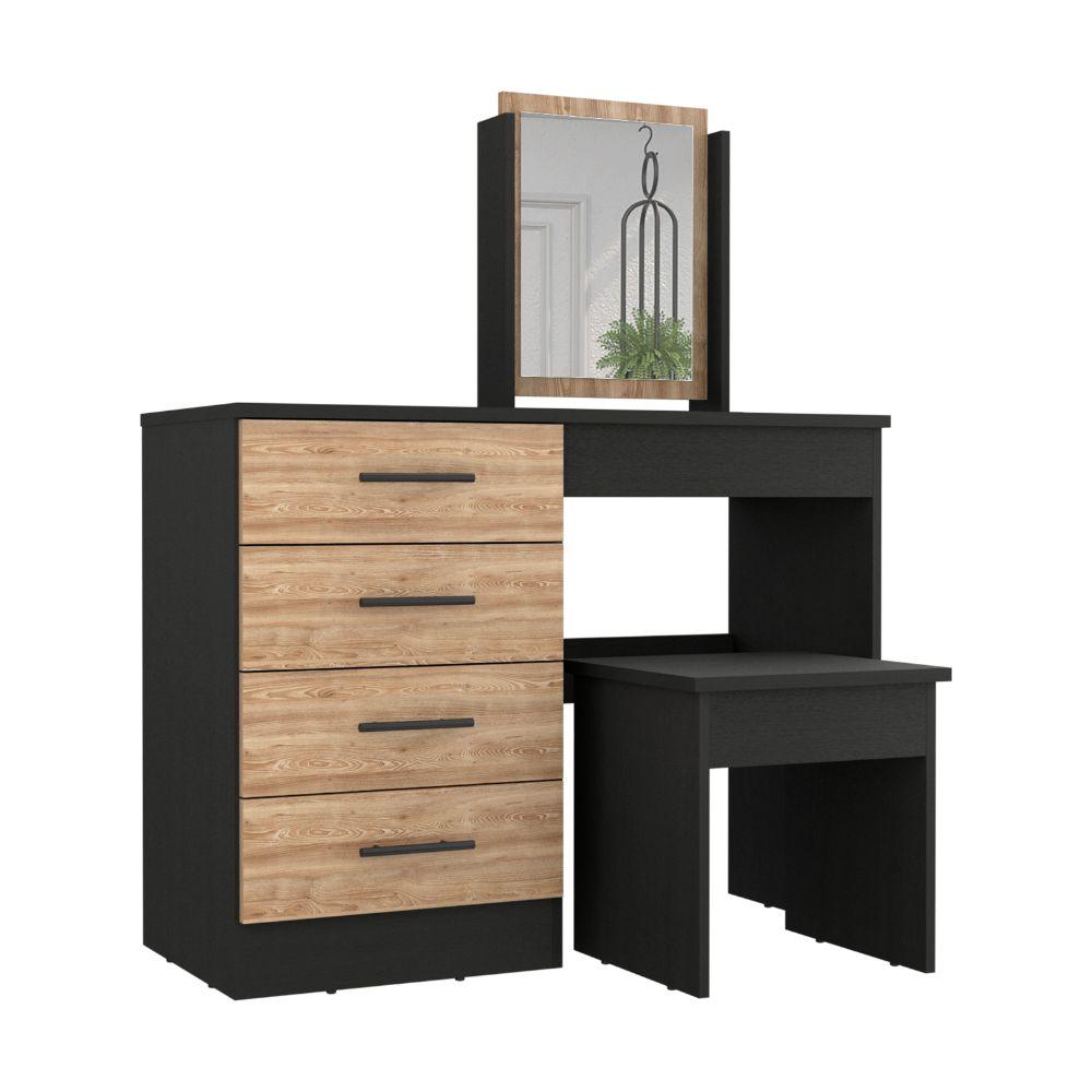 Mueble Tocador Okria Miel Y Wengue