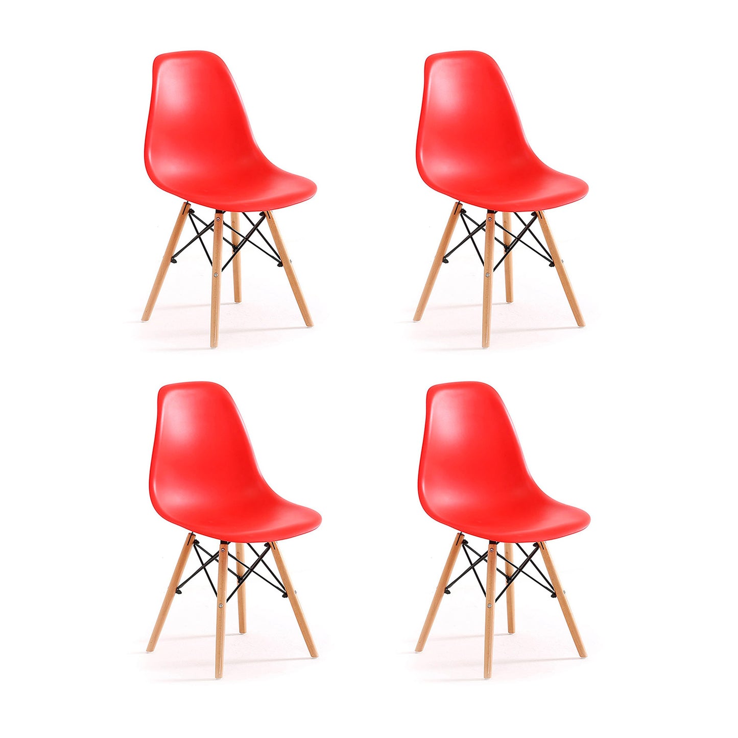 Set x2 Silla Eames Rojo