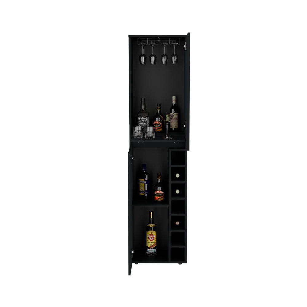 Bar Yureon, Wengue Con 2 Puertas Y Amplio Espacio De Almacenamiento Cop