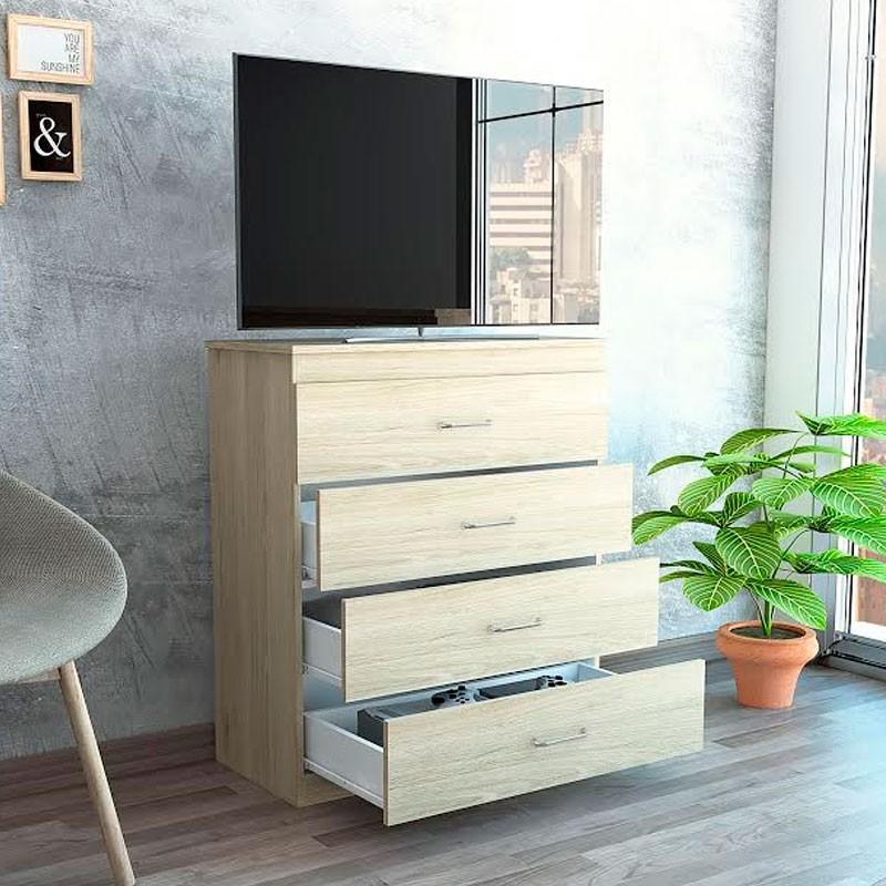 Comoda Santorino Rovere Y Blanco
