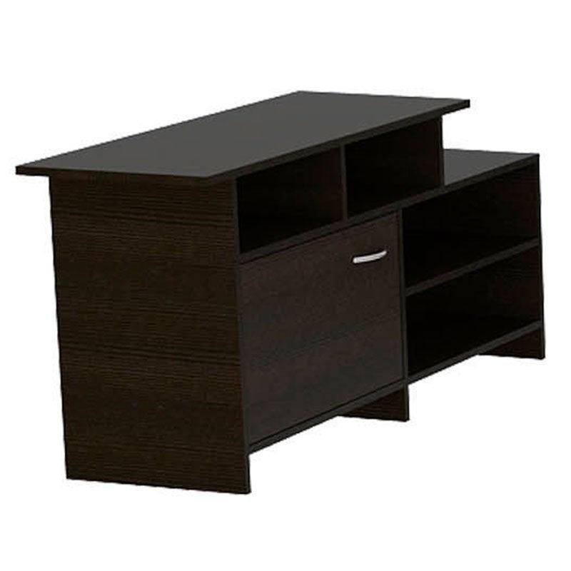 Combo Para Habitación Clupe Wengue Con Cama, Mesa De Noche Y Mesa Para Tv