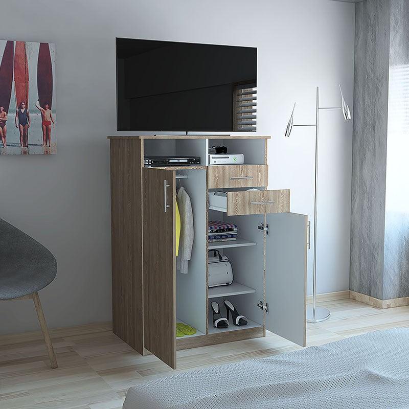 Closet Entretenimiento Milk Miel + Blanco