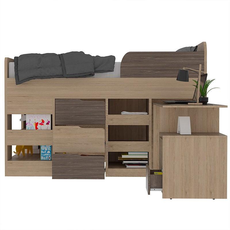 Combo Para Habitación Lehumbe Infantil Rovere Con Cama Y Escritorio