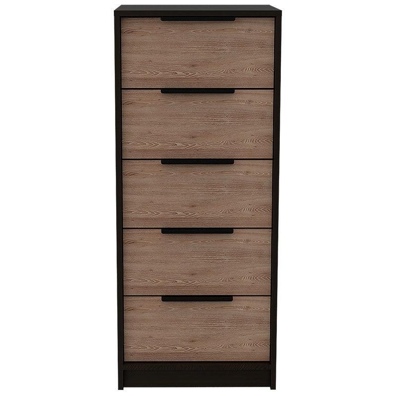 Mueble Comoda Ares 5 Cajones Wengue / Miel