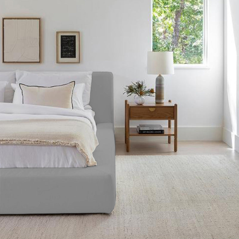 Cama Doble Astoria Gris Perla
