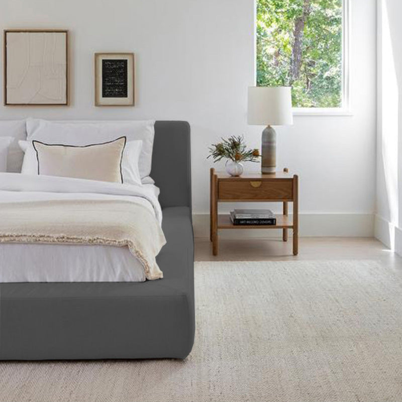 Cama Sencilla Astoria Gris Plomo