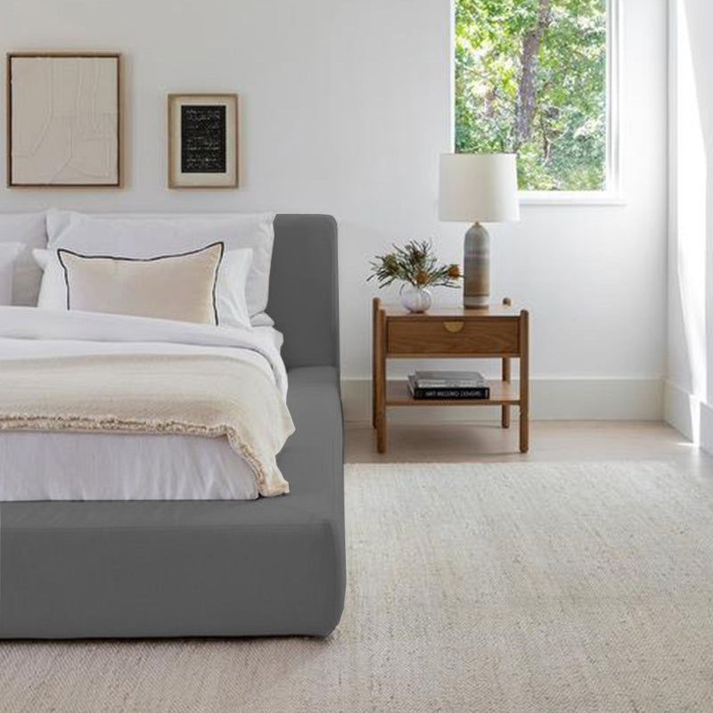 Cama Doble Astoria Gris Plata