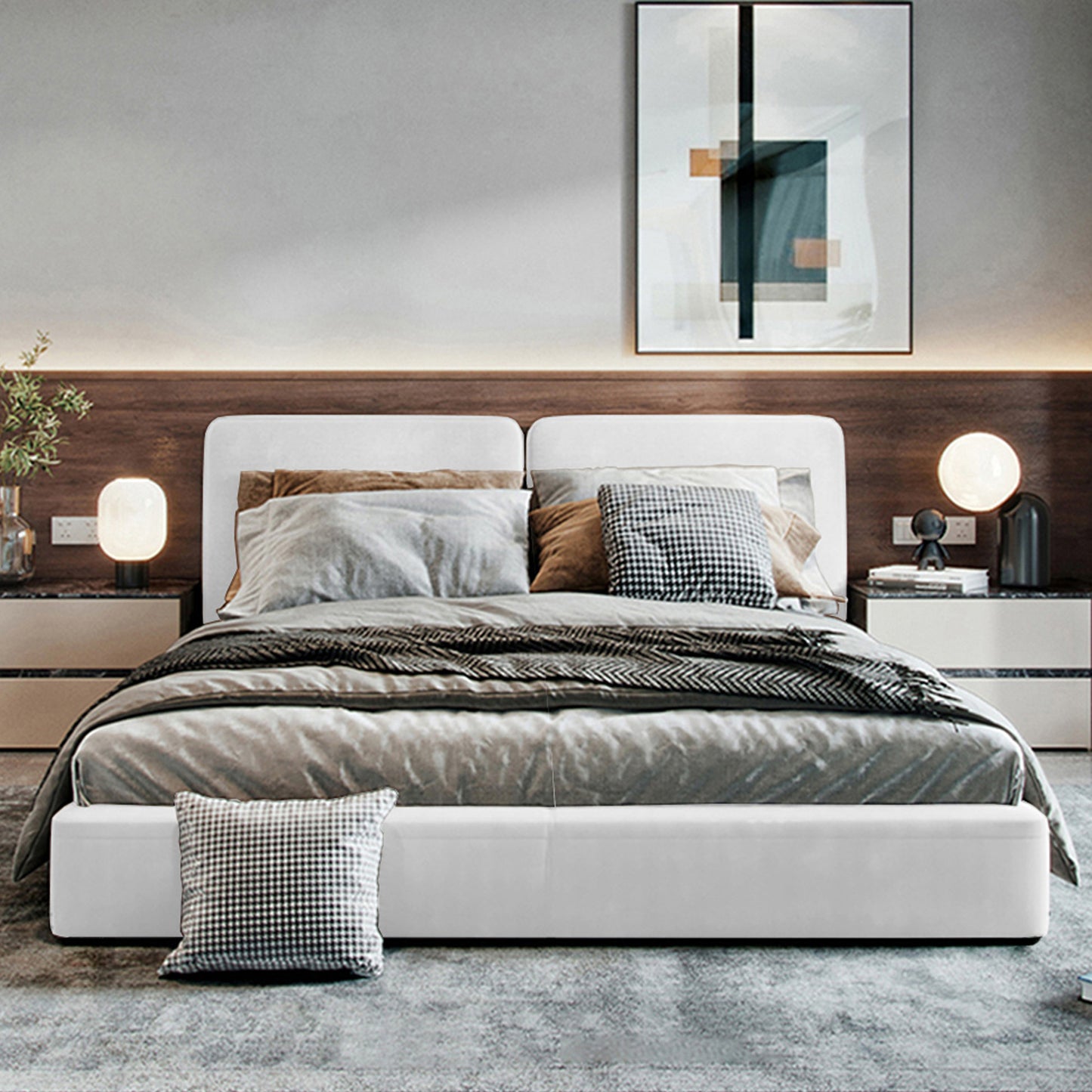 Cama King Gabor Blanco