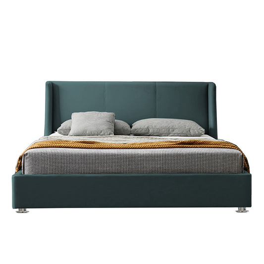 Base Cama Con Espaldar King Mousai Verde