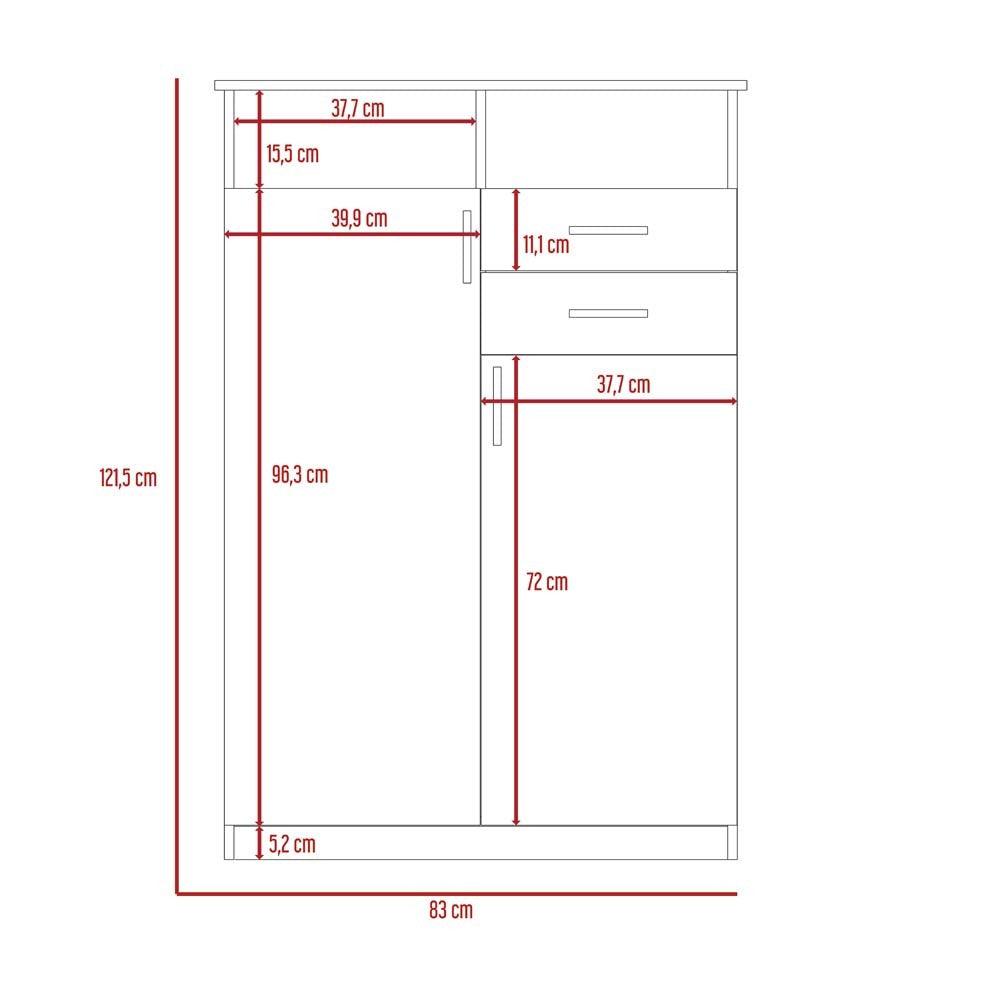 Closet Entretenimiento Milk Miel + Blanco