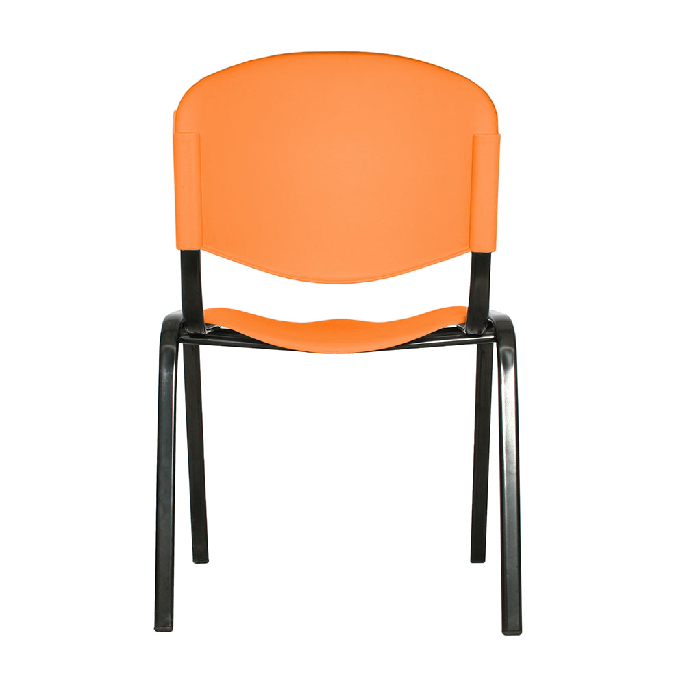 Silla Interlocutora Isosceles Plastica naranja