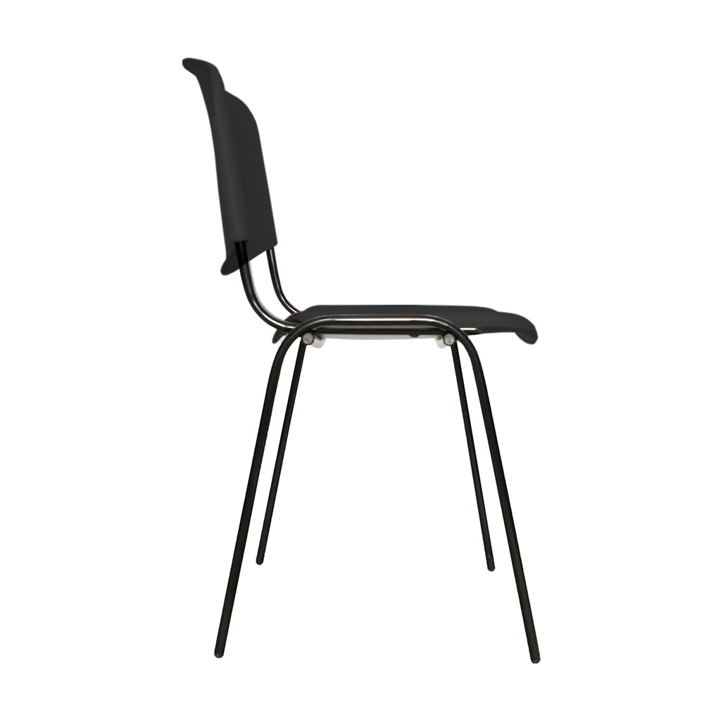 Silla Interlocutora Isosceles Plastica negro