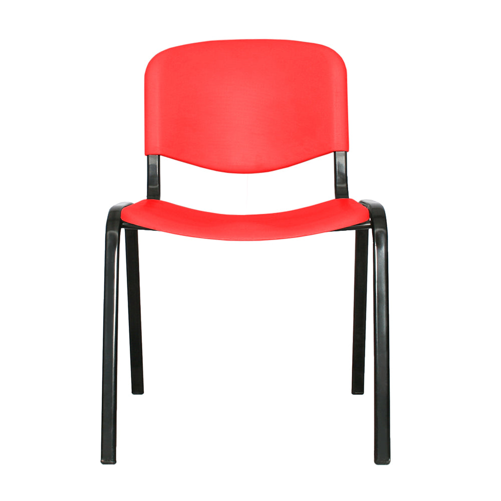 Silla Interlocutora Isosceles Plastica rojo