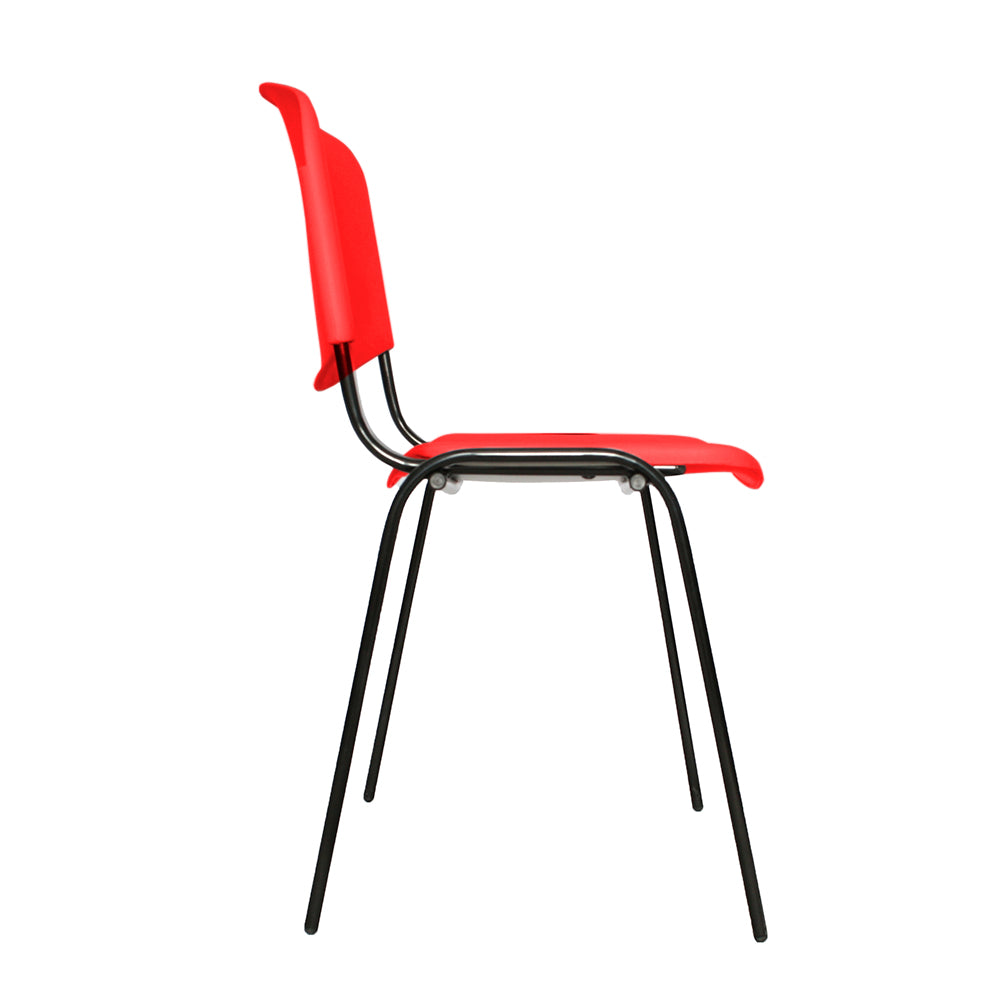 Silla Interlocutora Isosceles Plastica rojo