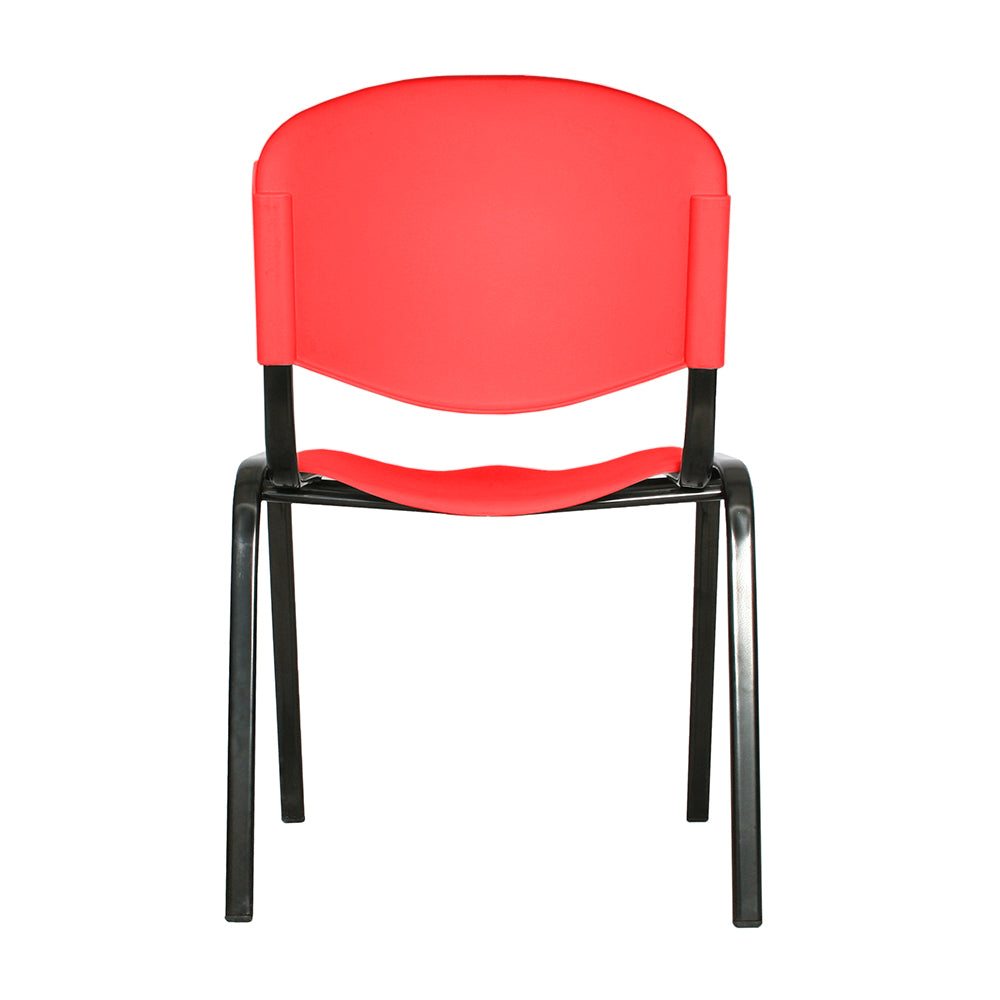 Silla Interlocutora Isosceles Plastica rojo
