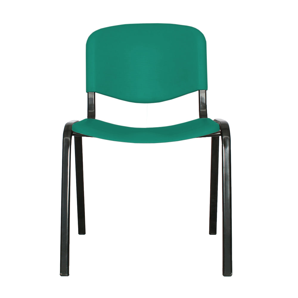 Silla Interlocutora Isosceles Plastica verde esmeralda