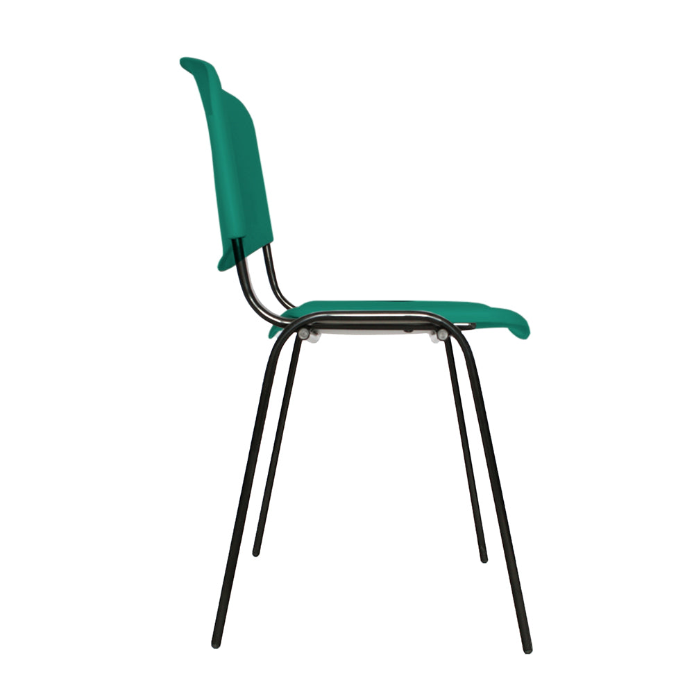 Silla Interlocutora Isosceles Plastica verde esmeralda