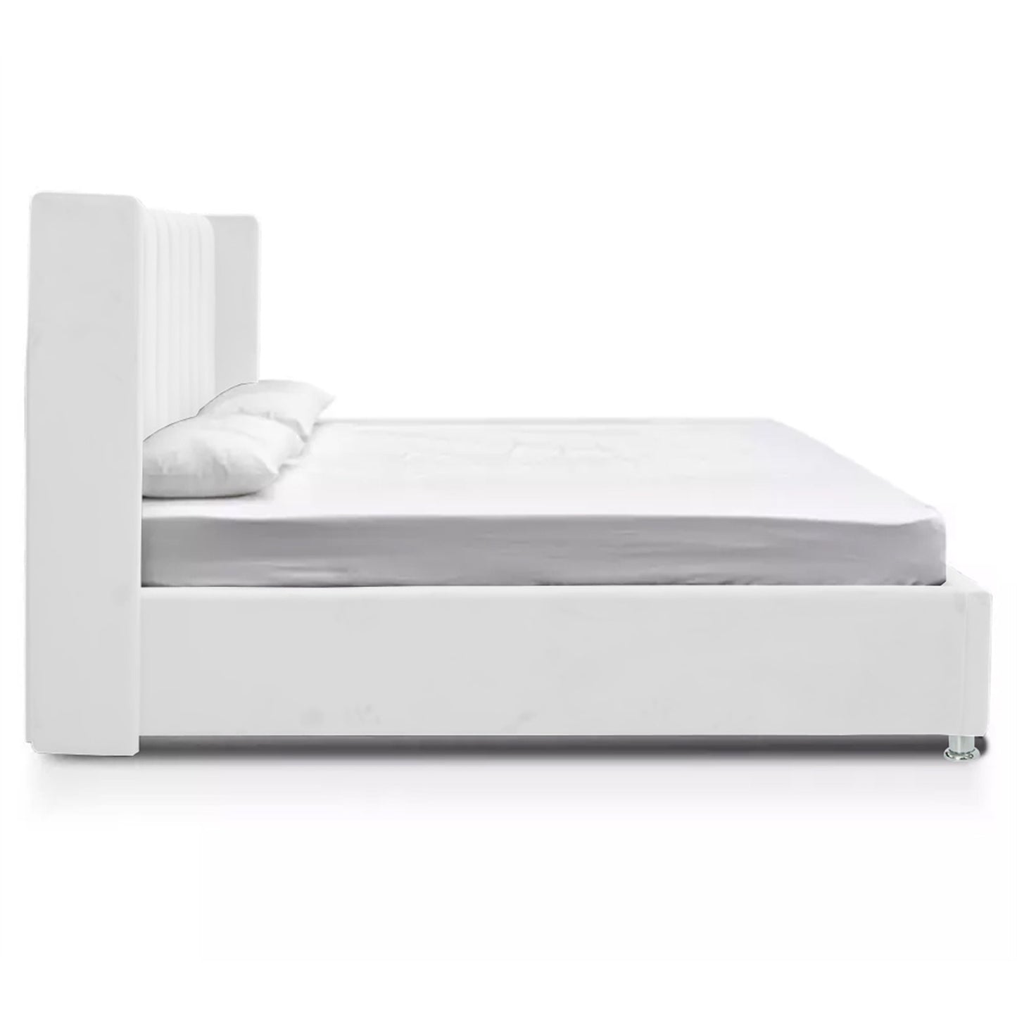 Base Cama Con Espaldar Semidoble Julieta Blanco