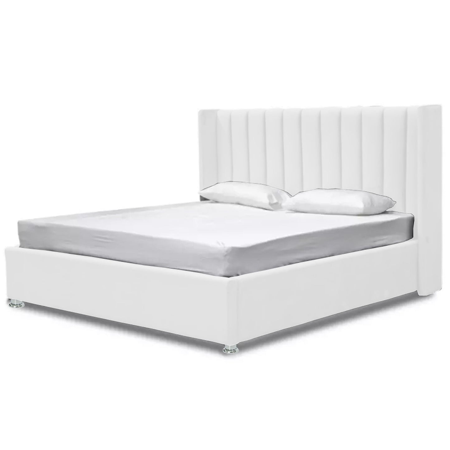 Base Cama Con Espaldar Semidoble Julieta Blanco